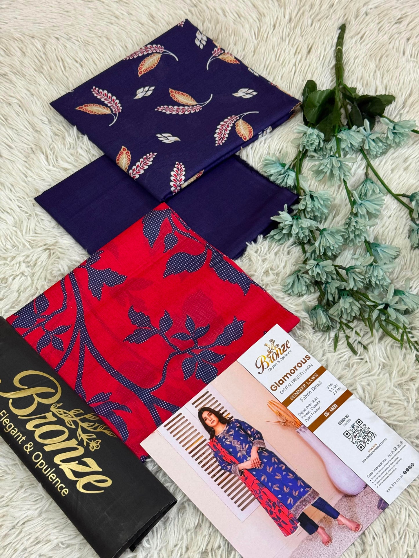 Bronze Digital Printed Lawn Suit 2026 – Printed Lawn Shirt, Voil Dupatta & Cotton Airjet Trouser